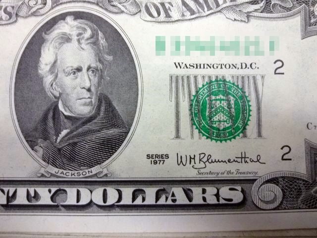貨幣アメリカ 旧100ドル札 2世代前 2枚